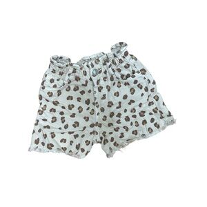 Zara Cream and Brown Patterned Shorts